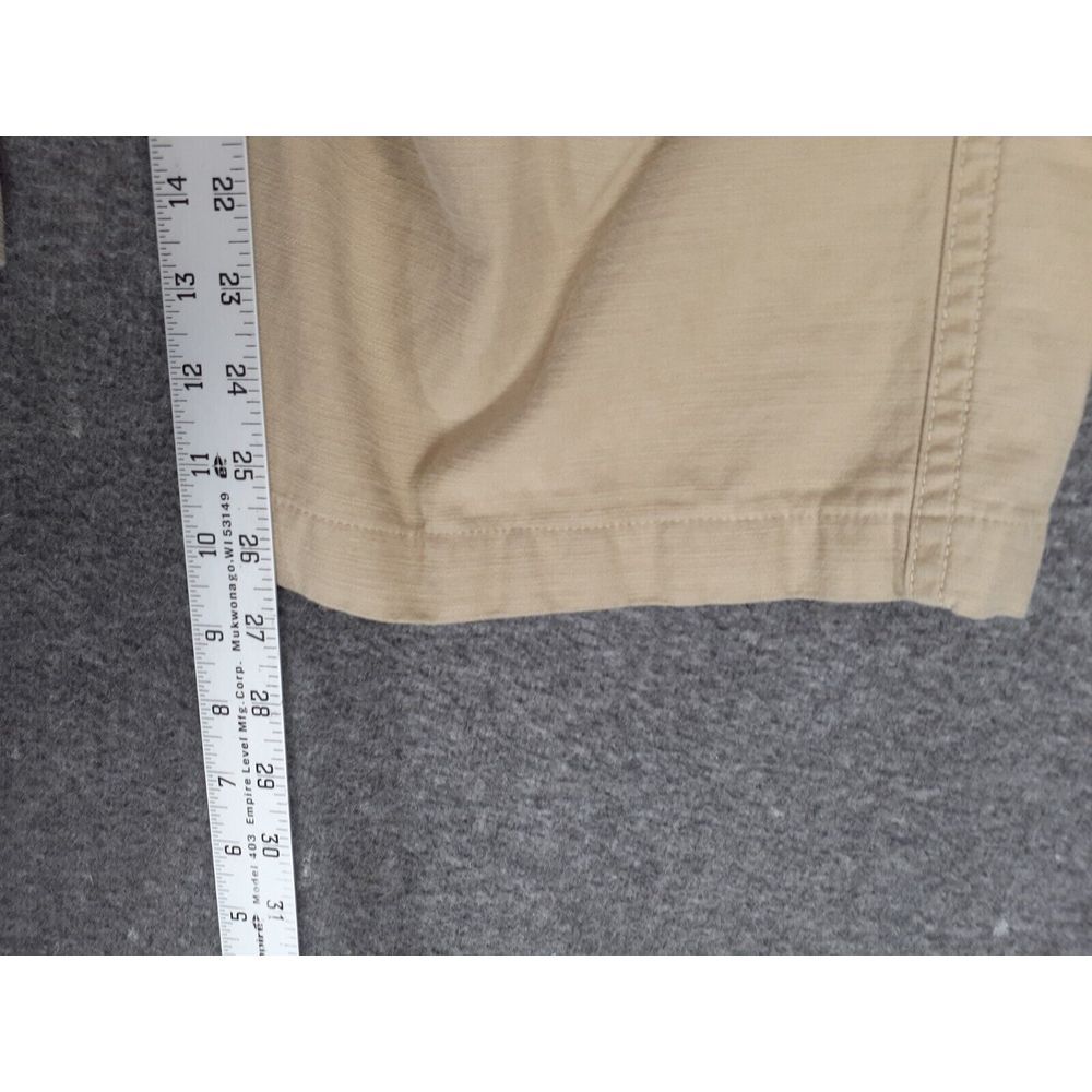 Vintage Polo Jeans Co. Baggy Cargo Pants Mens (fits 36x29) beige skater Wide leg - Picture 8 of 15